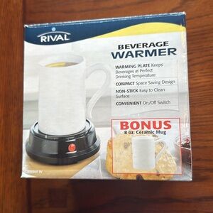 Rival Beverage Warmer with Mug!‎ New in box! ☕️